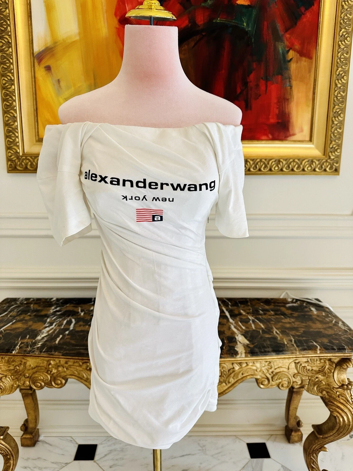 Alexander Wang Twisted T Shirt abito bustier 0