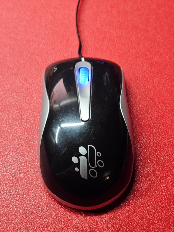 Sakar M01117-FIVE USB Retractable 3" Mini Travel Mouse Blue LED Scroll Wheel - Image 2 of 4