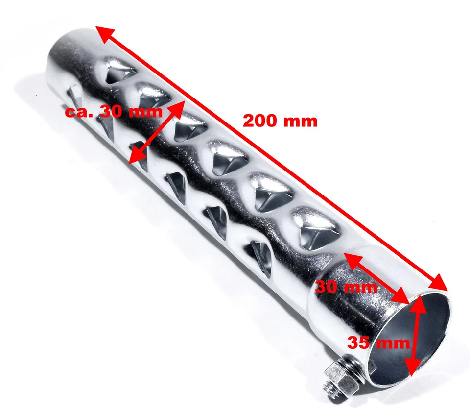 Schalldämpfer Einsatz Baffle 35x200 mm 1 DB-Killer für 1½" Krümmer Universal - Bild 2 von 3