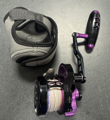 Maxel Pro Rage 60h Fishing Reel Purple Good Condition