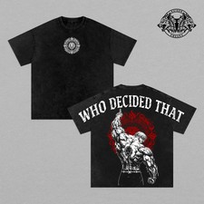 Escanor Seven Deadly Sins Tee Washed    Who Decided That   Vintage Washed