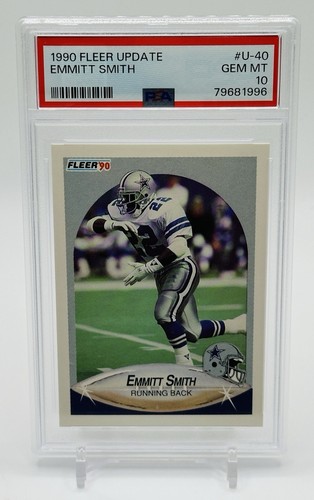 EMMITT SMITH 1990 Fleer Update ROOKIE PSA 10 🔥DALLAS COWBOYS 🔥