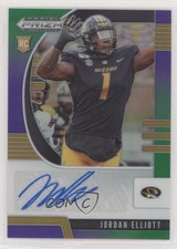 2020 Prizm Draft Picks Rookies Purple & Green /199 Jordan Elliott #218 Auto a8r