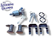 76-79 Cougar Mustang Ignition & Door Lock Cylinder Set Ford Logo Keyed Alike