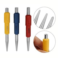 Heavy Duty Centre Punch Set Industrial Grade 3pcs Sizes 2 5mm 3 0mm 4 0mm