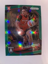 2025 Panini Prizm WNBA #61 Te-Hina Paopao Green Prizm RC Rookie