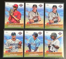 6 Card Lot 2023 Topps Pro Debut Farm Fresh Futures Berry, Crawford, Jung +