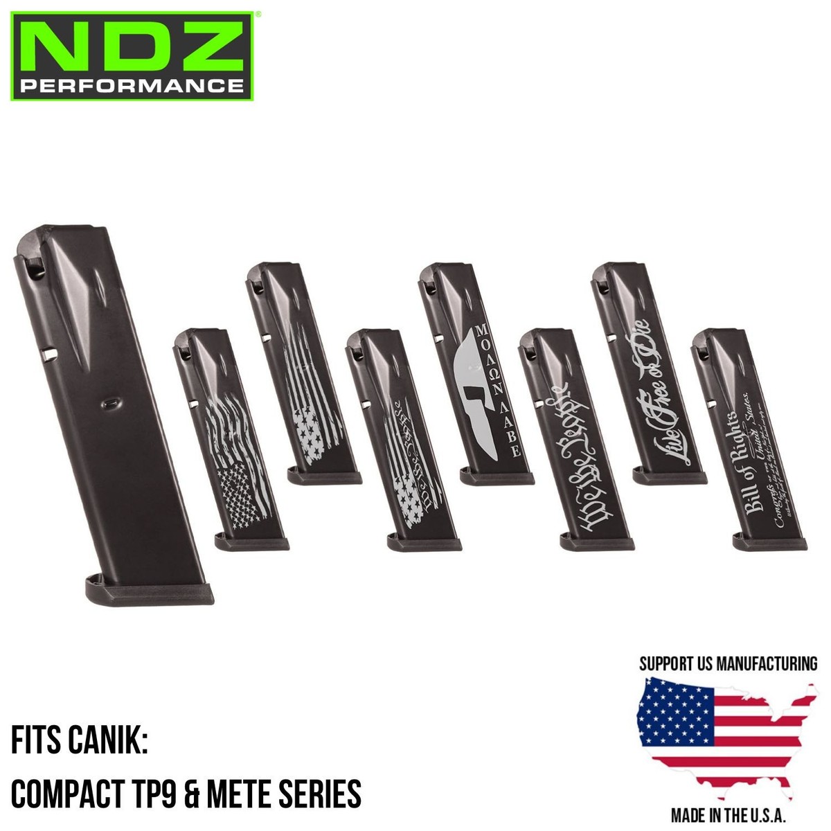 Canik TP9 & Mete Compact OEM Steel Magazine 9MM 10 Round Laser