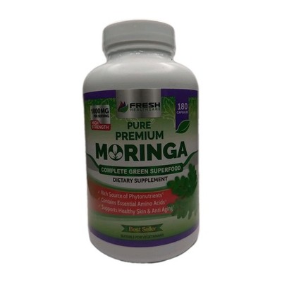 Fresh Healthcare PURE Premium Moringa Complete Green Superfood 1000mg/ Srv 180ct
