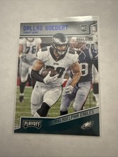 2018 Panini Playoff #299 Dallas Goedert Goal Line RC Rookie Blue Foil SP