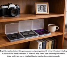 Image of Pro Creative Filter Set for DJI Action 3/4/5 Pro CPL, UV, ND, Star & Black Mist