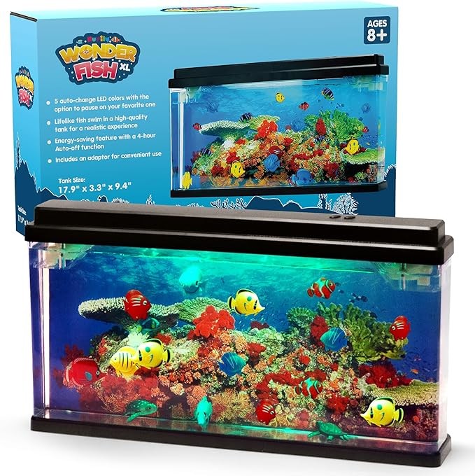 Artificial Fish Tank XL Virtual Ocean Toy in Motion Lamp - Office