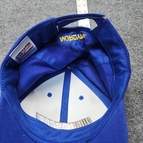 Vintage Y2K Nascar Embroidered Checkered Flag Sports Racing Snapback NWT - Picture 4 of 4