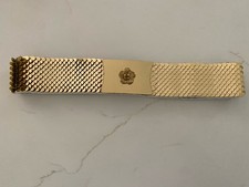 Vintage 90's Gold Metal Fish Scale Stretch Belt