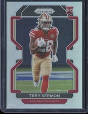 2021 Panini Prizm #354 Trey Sermon Silver Prizm True Rookie Card. rookie card picture