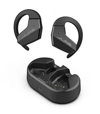 JLab Open Sport Wireless Earbuds Bluetooth Headphones Open-Ear Hook Mic 24hr NEW
