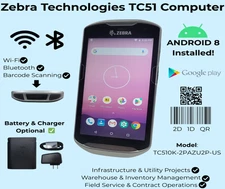 Zebra TC51 TC510K Android 8 Mobile Scanner 2GB/16GB Barcode TC510K-2PAZU2P-US