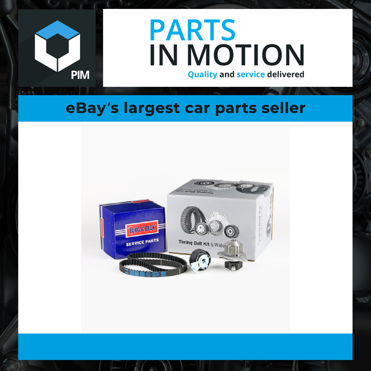Timing Belt & Water Pump Kit fits FIAT FIORINO 225 1.4 2008 on Set B&B Quality