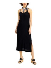 STYLE & COMPANY Womens  Spaghetti Strap V Neck Midi Sheath Dress