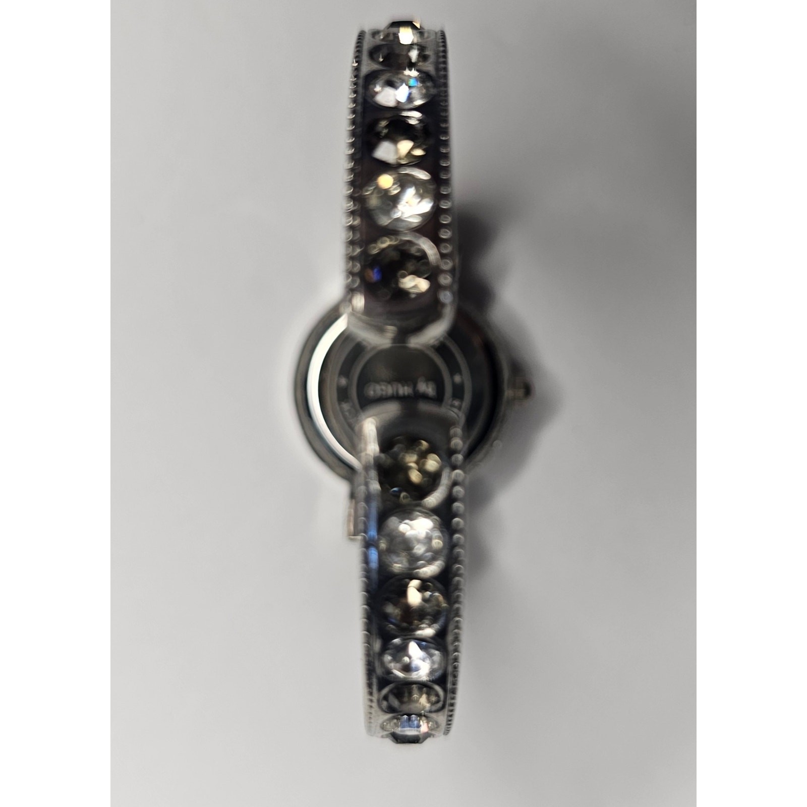 Vintage by HUGO Women's Crystal Silver Cuff Analog WristWATCH DIY Craft Project