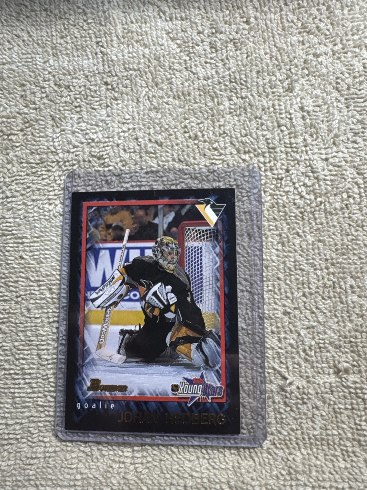 Johan Hedberg trading card