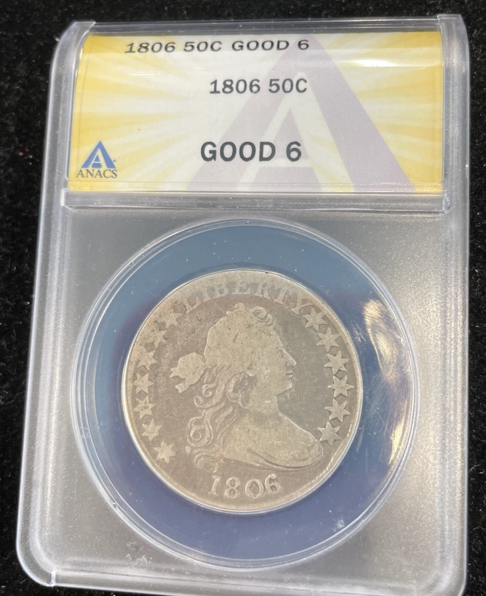 1806 Year US Early Half Dollar Coins (1794-1839) for sale | eBay