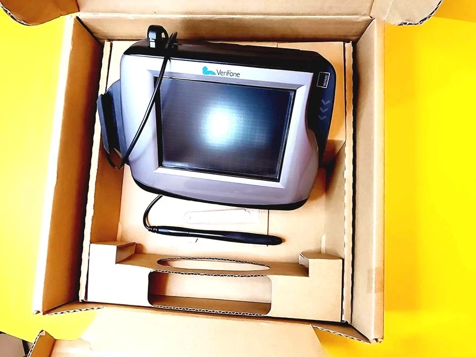 VERIFONE MX870 CREDIT CARD PAYMENT TERMINAL READER+STYLUS PEN TOUCHSCREEN DEBIT - Image 2 of 4