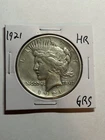 1921 Peace Silver Dollar $1 XF High Relief Key Date