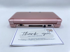 Nintendo 3DS Misty Pink Game Console Stylus Excellent w/Charger BOX