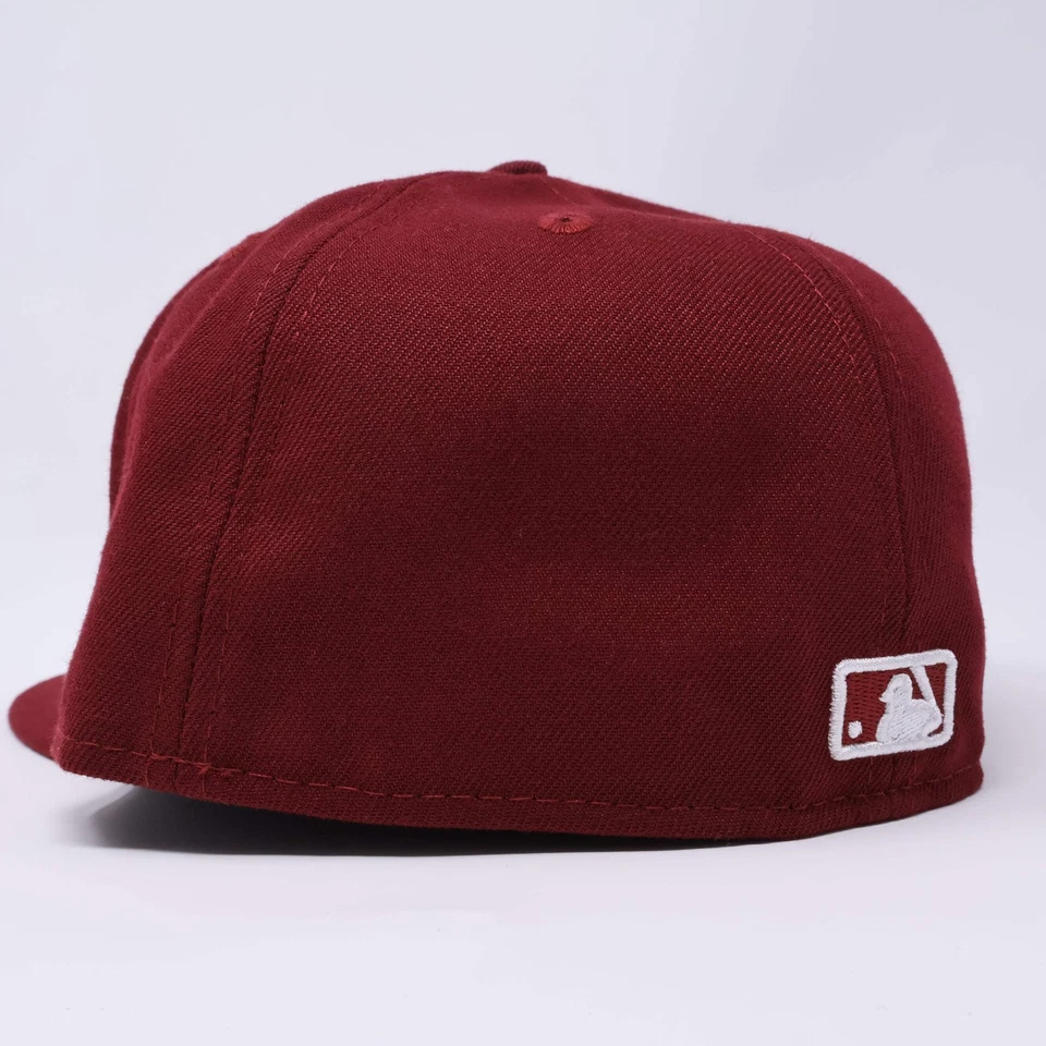 NUEVO CON ETIQUETAS Granate Los Angeles Dodgers 2024 Serie Mundial 59fifty New Era Gorra Ajustada Foto 4 de 4