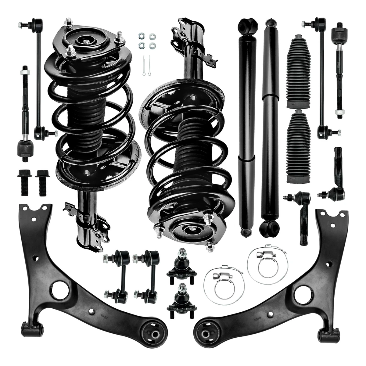 Kit De 12 Brazos De Control Y Suspensión Para Toyota RAV4 2001-2003 | SCITOO Con Rótulas Y Terminales