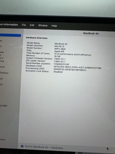 Apple MacBook Air 15” M4 2025 16GB Ram 256GB SSD - Picture 10 of 11