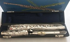 YFL-471 Flute music instrument 17over open E-Key silver C Tune Gold Mouthpiece