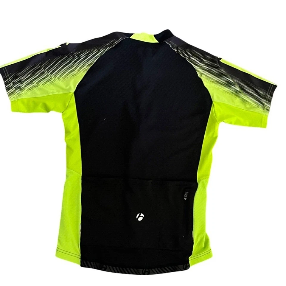 Bontrager Cycling Jersey Black Neon Green Lightweight Performance XS - Image 2 of 4