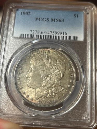 PCGS PRICE GUIDE - $285!  1902-P  MORGAN Silver Dollar, PCGS MS-63!