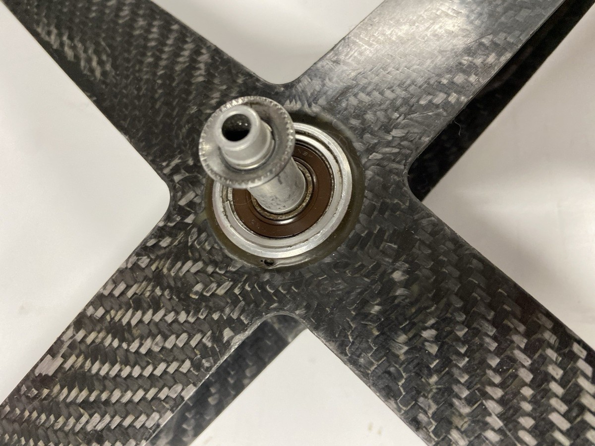 RARE NOS 700C SPINERGY REV X FRONT WHEEL - TUBULAR CARBON