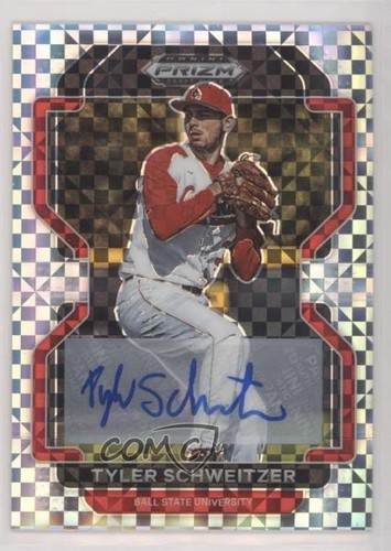 2022 Panini Prizm Draft Picks Power Plaid /17 Tyler Schweitzer #PDP161 Auto