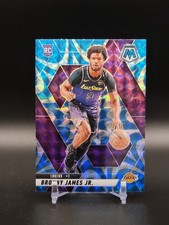 2024-25 Panini Mosaic Bronny James Jr RC #214 Reactive Blue Mosaic Lakers
