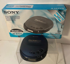 Sony Discman ESP D-247 Portable CD Player Compact Disc w/ Box, car charger- manu