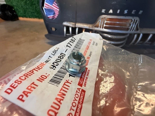 (10) Tuerca de bloqueo modelos originales Lexus y Toyota (1990-2021), tubo ex 90080-17187-01P Foto 2 de 4