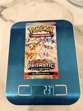 Heavy 23g Pokemon TCG Prismatic Evolutions Booster Pack ✅ potential god pack?