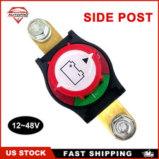 Side Post Battery Disconnect Switch 275A 12V-48V Car Truck RV Marine Boat