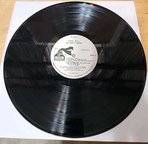 Gil Scott-Heron - Free Will LP Promo 1972 Gatefold FD-10153  RARE Soul  - Picture 8 of 11