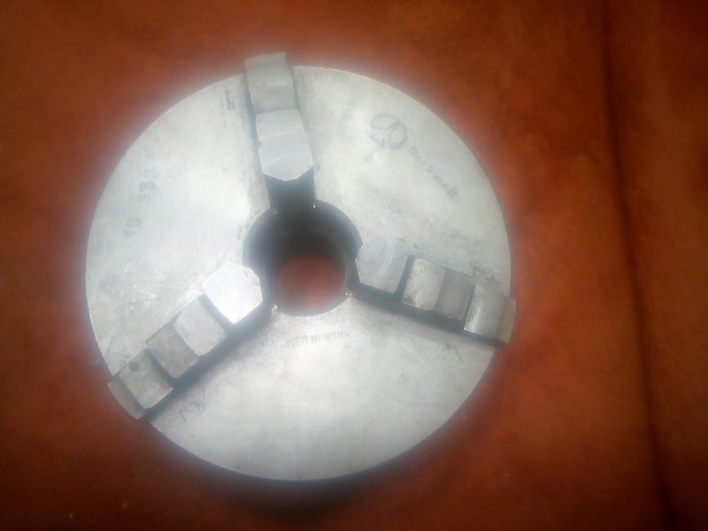 Vintage Delta Rockwell Model 963 11”/12" Wood Lathe 4” OD 3 Jaw Chuck 1” Thread