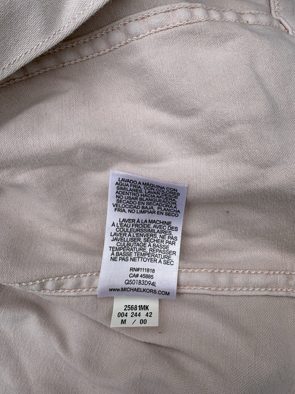 MICHAEL KORS Basic Button Front Denim Jacket Blos… - image 10