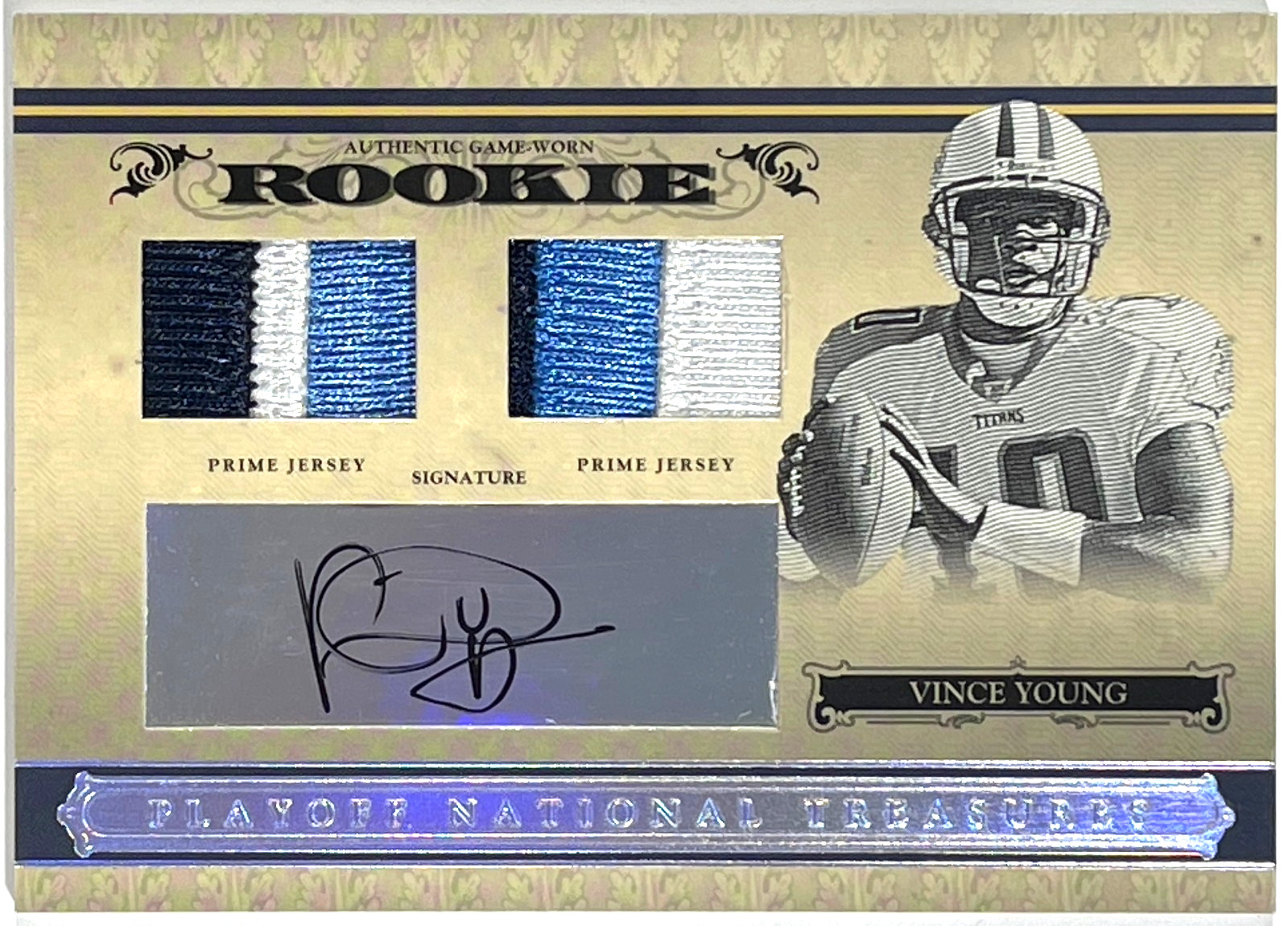 2006 Playoff National Treasures Prime Vince Young Auto RPA RC #115 /99