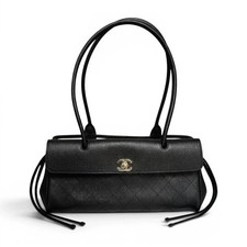 NEW Chanel 26S Small Shopping Bag Matthieu Blazy Baguette Black Calfskin GHW