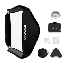 32x32 inches / 80x80cm Portable Foldable Studio Flash Softbox Diffuser kit wi...