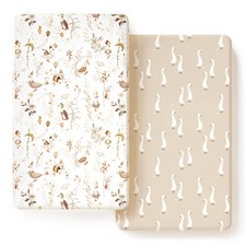 Ultra Soft Jersey Knit Crib Sheets 2 Pack, Stretchy Crib Mattress Sheet with ...