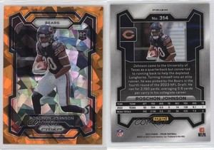 2023 Panini Prizm Rookies Orange Ice Prizm Roschon Johnson #314 Rookie RC